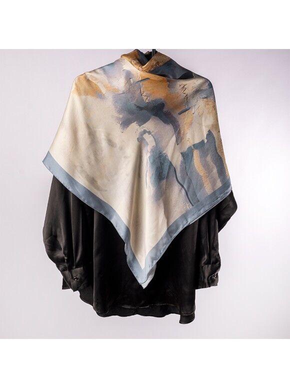 Foulard Satin De Soie 